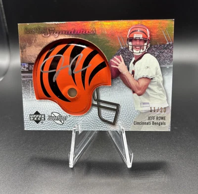 2007 NFL Sweet Spot Signatures Tier 3 Gold /20 Jeff Rowe Rookie Auto RC Autograp - Image 1 of 2