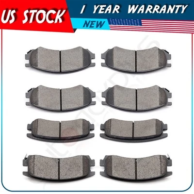 8X Brake Ceramic Pads For 1991-1998 Saturn SL1 SL2 1993-1996 1997 1998 SW1 - Image 1 of 4