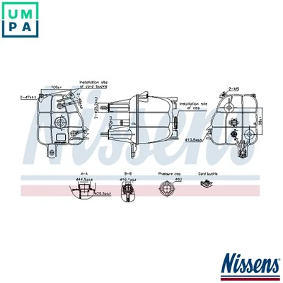 EXPANSION TANK COOLANT 996307 FOR ALFA ROMEO PEUGEOT BOXER/Van/Bus FIAT 2.0L - Image 1 of 4