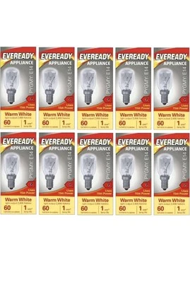 10 Himalayan Salt Lamp E14 15W Pygmy Light Fridge /Freezer Bulbs SES Small Screw - Image 1 of 4