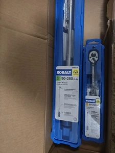 9-Kobalts(1) 1/2-50-250ft Lb1Drive Torque (1)-1/4 TORQUE Wrenches+7-ratchets - Picture 1 of 6