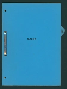 Honda XL125R (82-85) Edizione di Fabbrica PDI Set-Up Manuale Istruzioni XL 125 R FV85 - Foto 1 di 11