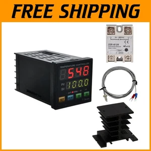 PID Temperature Controller with Dual Display & 40A SSR for Precision Control - Picture 1 of 11