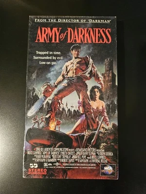 Army Of Darkness VHS SEALED Evil Dead Bruce Campbell Horror Foto 1 de 4
