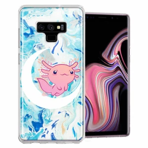 For Samsung Galaxy Note 9 Axolotl Moon Mable Double Layer Phone Case Cover - Picture 1 of 1