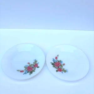 VINTAGE RETRO JAJ PYREX 6 x COTTAGE ROSE 10" SPEISETELLER (SET 2) - Bild 1 von 6