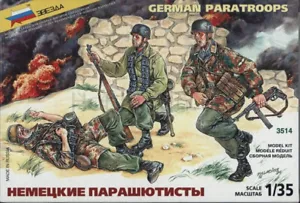 1/35 German Paratroops WWII ZVEZDA 3514 Plastik Figur Modellbausatz - Bild 1 von 10