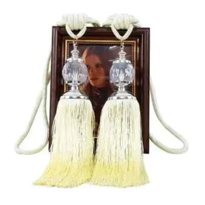1 par de soportes para cortinas cuerda lazos borla lazo bola con cuentas decoración del hogar Foto 1 de 4