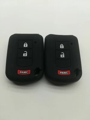 2*Silicone Fob key cover For MITSUBISHI MIRAGE OUTLANDER SPORT ECLIPSE LANCE RVR - Imagem 1 de 4