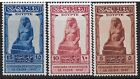 1927 EGYPT  Sc#150-152.Statistic Congress MLH OG STATUE of AMENHOTER SON of HAPU