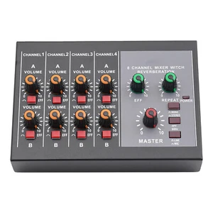 US Standard MIX-428 Third Generation 8 Channel Multifunctional Audio Mixer, NEW - Picture 1 of 19