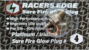Racers Edge Sure Fire Glow Plug Medium Cold #4 SF4 - Picture 1 of 3