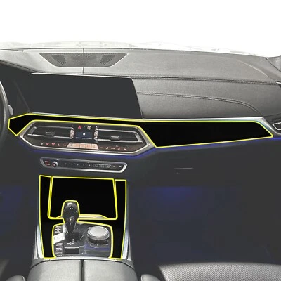 Se adapta a BMW X5 2019-2023 consola central salpicadero y moldura de puerta calcomanía vinilo Foto 1 de 4