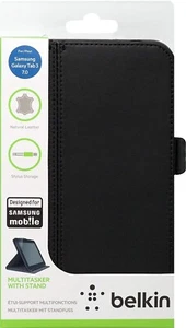 Belkin K Frame Pro Leather Folio Case for 7in Samsung Galaxy Tab 3 - Black - Picture 1 of 3