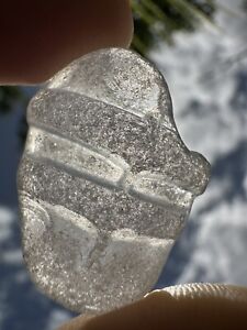 Frosty Crystal White GLASS 🖤Glass /Genuine Sea Glass Beach Glass From Hawaii