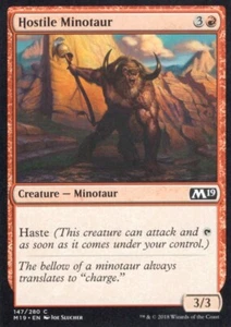 3X HOSTILE MINOTAUR 147/280 CORE SET 2019 M19 MTG MAGIC LP X3 - Bild 1 von 1