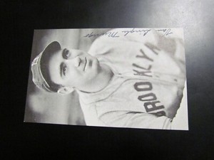 Van Lingo Mungo signed Post Card PSA Pre Certified 2