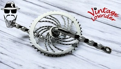 BICICLETAS CRUISER/LOWRIDER MANIVELA TRENZADA TRIPLE PIÑÓN 44T, 6 1/2". Foto 1 de 3