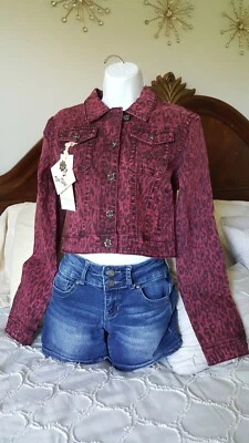 Chaquetas para mujer Rose Royce Jackie granate leopardo mangas largas talla M,L 4 bolsillos Foto 1 de 4