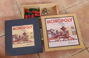 Monopoly edición especial limitada caja de madera edición nostalgia edición en inglés - Imagen 1 de 4