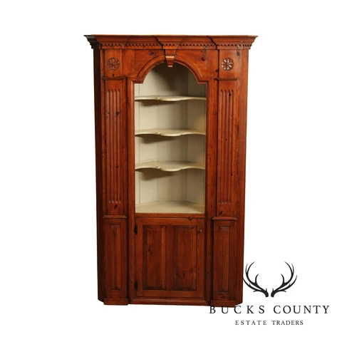Stephen Von Hohen Large Pine Achitectural Corner Cabinet Cover