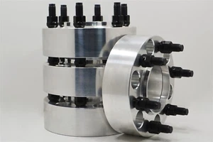 6 LUG RAM 1500 2.5" THICK HUB CENTRIC WHEEL ADAPTERS MOUNTING LUG NUTS INCLUDED - Picture 1 of 8