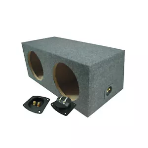 Car Audio Dual 15" Sealed Subwoofer Rear Angle Sub Box Enclosure Speaker Audio - Picture 1 of 4
