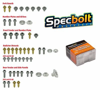 Kit completo de pernos de sujeción de plástico Specbolt para KTM SX SXF EXC XC XC-W 2011-2016 Foto 1 de 4