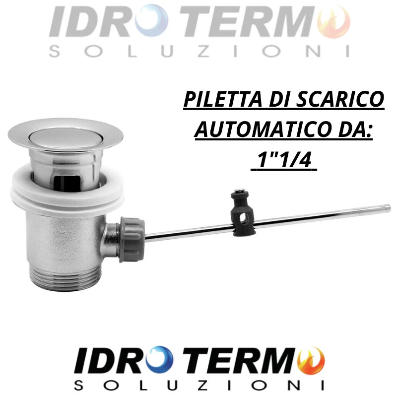 DIANHYDRO Piletta Di Scarico 1-1/4" Con Salterello Per Lavabo Bidet Lavandino UNIVERSALE