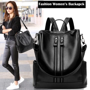 Nuevo Moda Para mujeres Damas Mochilas PU Bolso de Hombro Grande Capacidad  - Imagen 1 de 8