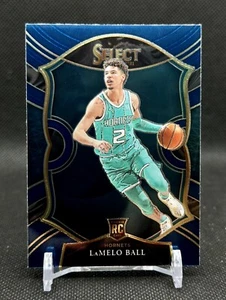 2020-21 Panini Select Blue LaMelo Ball Rookie Charlotte Hornets #63 - Picture 1 of 2