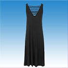Women Beach Dress Straight Cut V-Neck Strappy Back Ladies Dress UK26 EU52/54