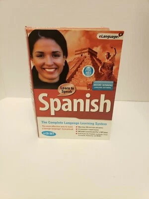 @Learn To Speak Spanish Deluxe (4 CD's, 2005) eLanguage Complete Learning System - Image 1 of 4
