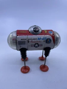 1960s Cragstan Japan Tin Moon Explorer M-27 Robot Space Toy U2 - Picture 1 of 14