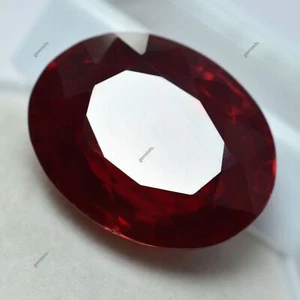 26 Ct Natural Bloody Red Ruby Oval Cut CERTIFIED Rare Loose Gemstone Huge Size - Picture 1 of 14