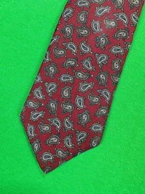 Vintage Hathaway Men's Necktie 100% Silk Paisley Tie Dillard's Made in USA - Image 1 of 4