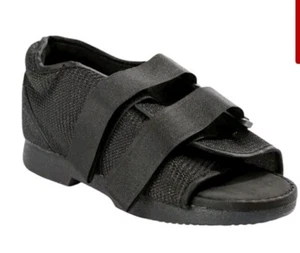 Health Design Classic Post-Op Shoe Nylon/Mesh Upper Black Large Women 8.5-10 - Picture 1 of 6