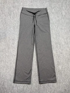 Lululemon Luon Hose weites Bein Damen 8 meliert grau Stretch Relaxed Fit Yoga - Bild 1 von 7