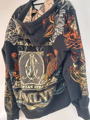 Christian Audigier Sudadera con Capucha, Genuina, De Colección, Excelente Con, L, Envío Excelente  Foto 1 de 4