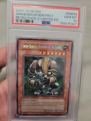 Yu-Gi-Oh! Green Baboon Defender Of The Forest Rp02 En099 Psa 10 Yugioh - Image 1 of 2