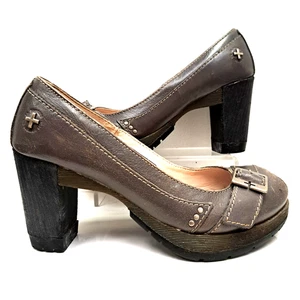 Dr. Martens Vintage DOCS Heels Latoya Peeptoe Heels Leather Size UK4 - Picture 1 of 9
