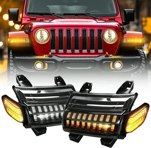 Nuevo kit de luz LED para guardabarros con lente de humo de actualización para JL Wrangler JT Gladiator, LED... - Imagen 1 de 11