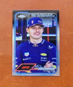 2024 Formula 1 Topps Chrome Max Verstappen Refractor #160  F1 Red Bull  - Picture 1 of 2