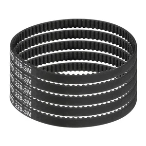 Correa de distribución de goma UXCELL 5 piezas HTD-3M 76 dientes, 228 mm de longitud de paso x 6 mm 76  - Imagen 1 de 6