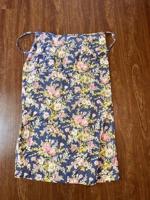 Винтажный апрель Cornell синий цветочный Midi надежном юбка женщин большой коттедж Core - Изображение 1 из 4