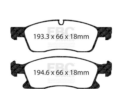 Juego de pastillas de freno delanteras para Dodge Durango 2011-2023 2012 2013 2014 2015 2016 YK498HZ Foto 1 de 4