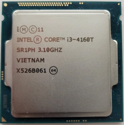 Intel Core i3-4160T 3.10 GHz Dual Core CPU Processor LGA 1150 SR1PH - Image 1 of 2