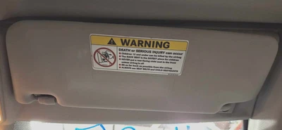 2007 Mercedes CLK350 Conv OEM правая сторона пассажира солнцезащитный козырек серый 06-09 - Изображение 1 из 2