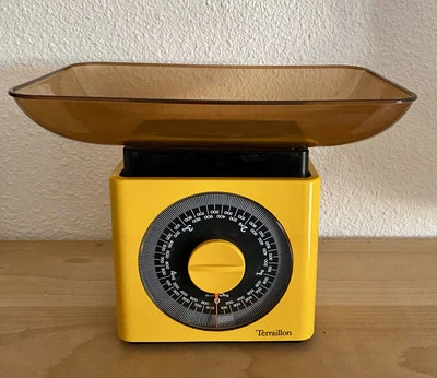 Balance Terraillon 5kg Jaune Vintage Années 70 TBE France - Photo 1/4