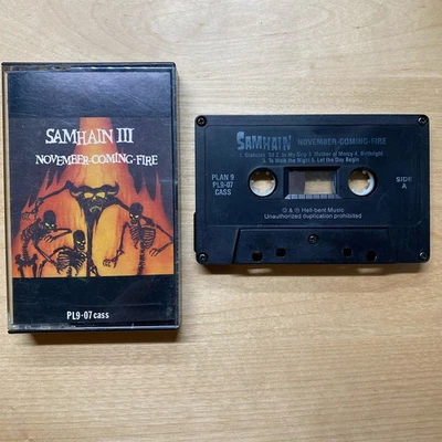 Samhain III November Coming Fire Cassette Plan 9 1986 PLAY TESTED Danzig Misfits - Image 1 of 4